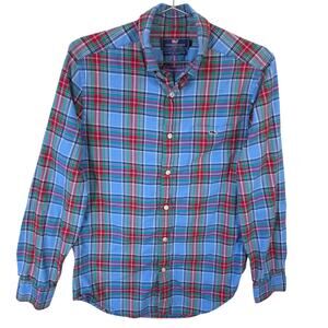 Vineyard Vines Flannel Shirt Mens XS Multi Plaid Classic Fit Tucker Long Sleeve